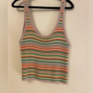 VRG GRL striped crop top